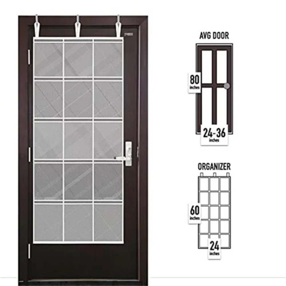 Over The Door Organizer 15 Pocket Mesh Hanging Storage Cruise Cabin